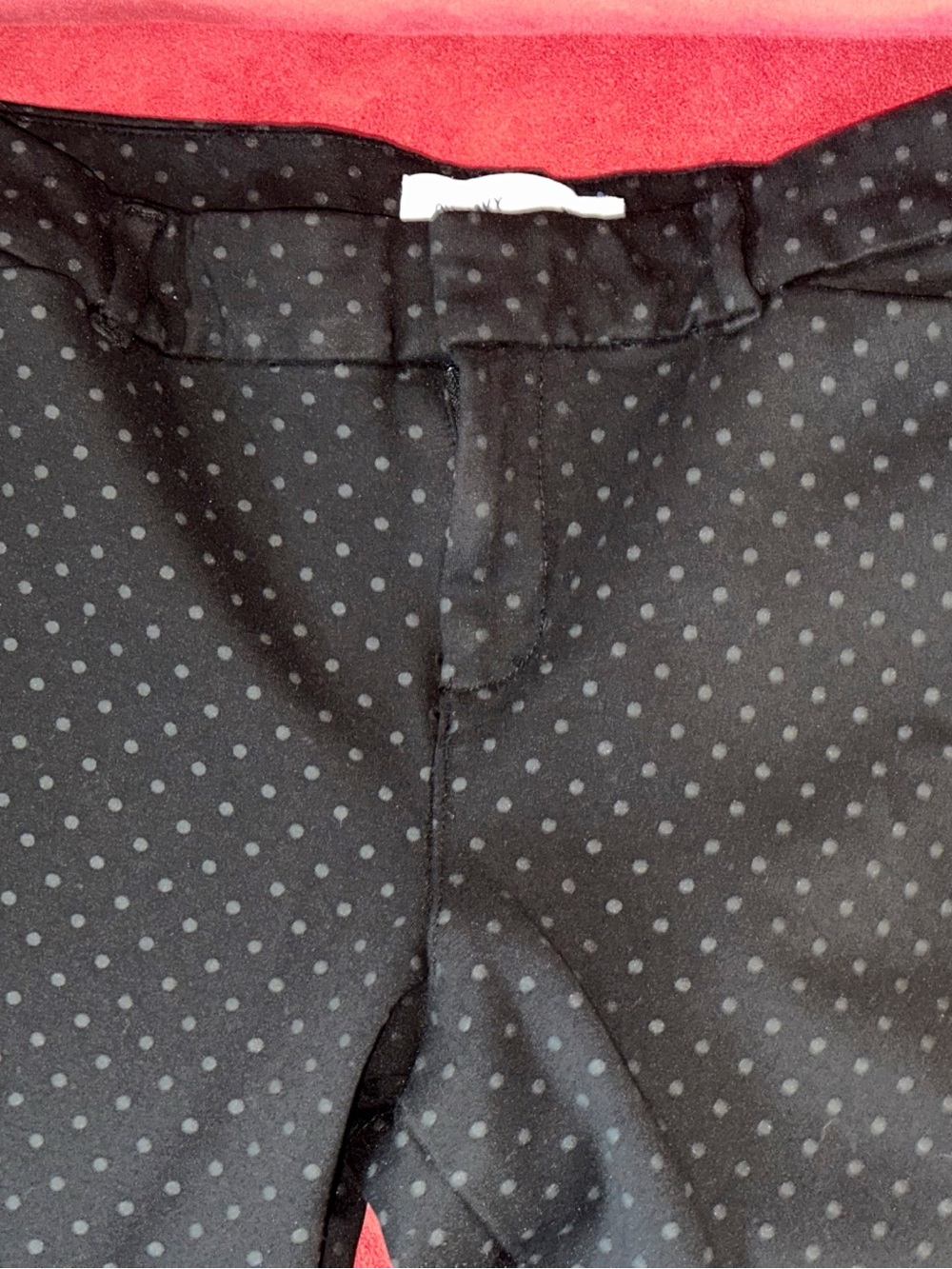 Black Polka Dotted Old Navy Pixie Capris